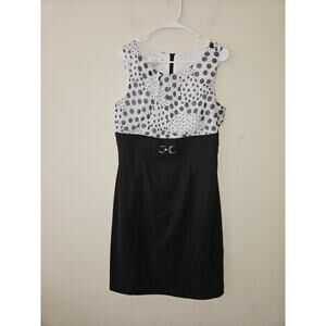 ALYX Limited Women's White Black Print Sleeveless Dress Size 14